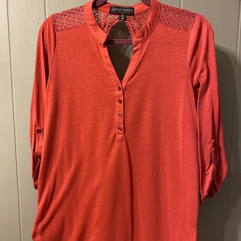 Leave Button Down